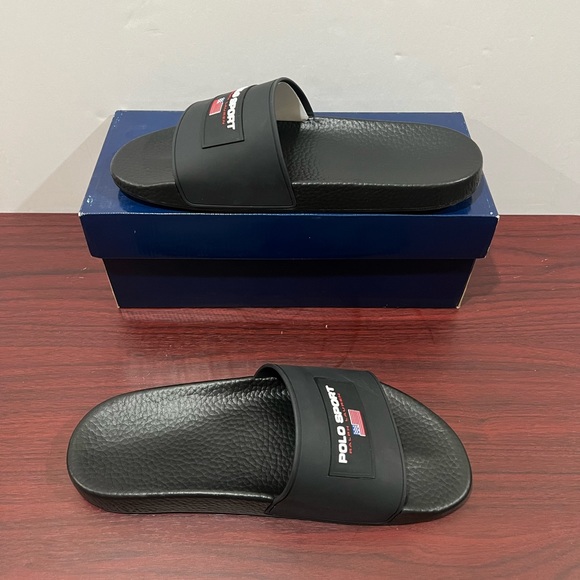 Ralph Lauren Polo Sport Slide, 809841217002, Black - Picture 3 of 11